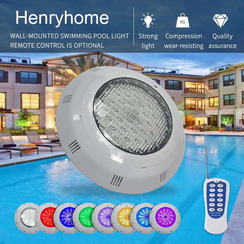 OEM AC12V 24W RGB LED Swimming Pool Underwater Light Remote Control ...